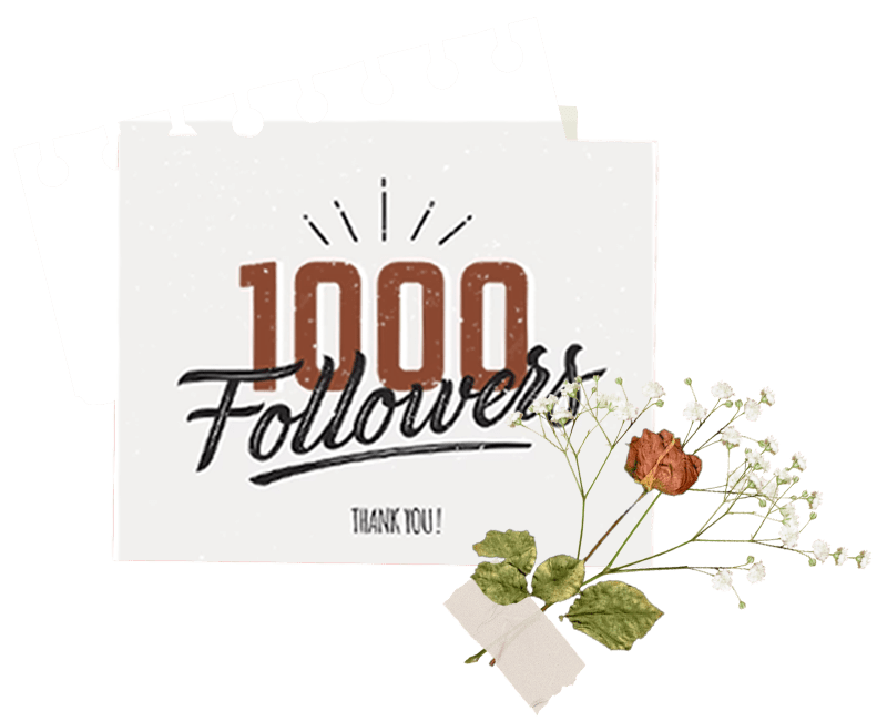1000 Followers