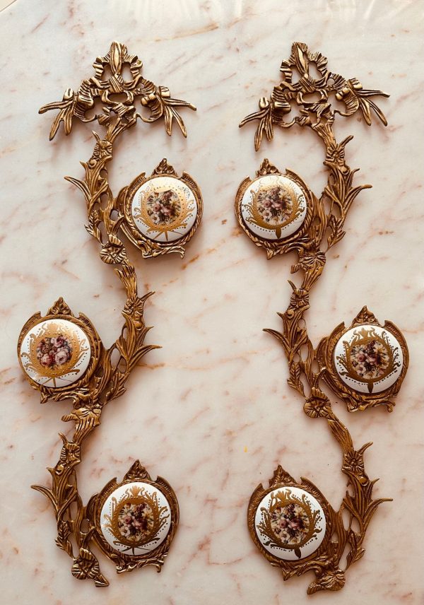 Hand Painted Resin Plates with Brass Fusion